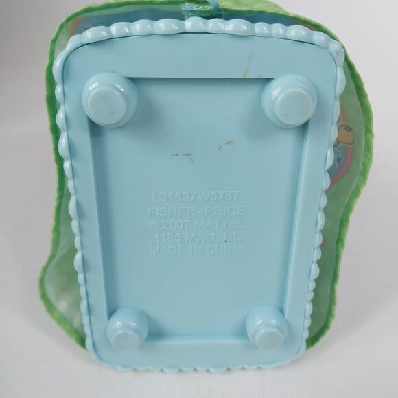 Fisher Price Loving Family Dollhouse Blue Baby Crib Jungle Print 5 Inch 2007 - Picture 4 of 4